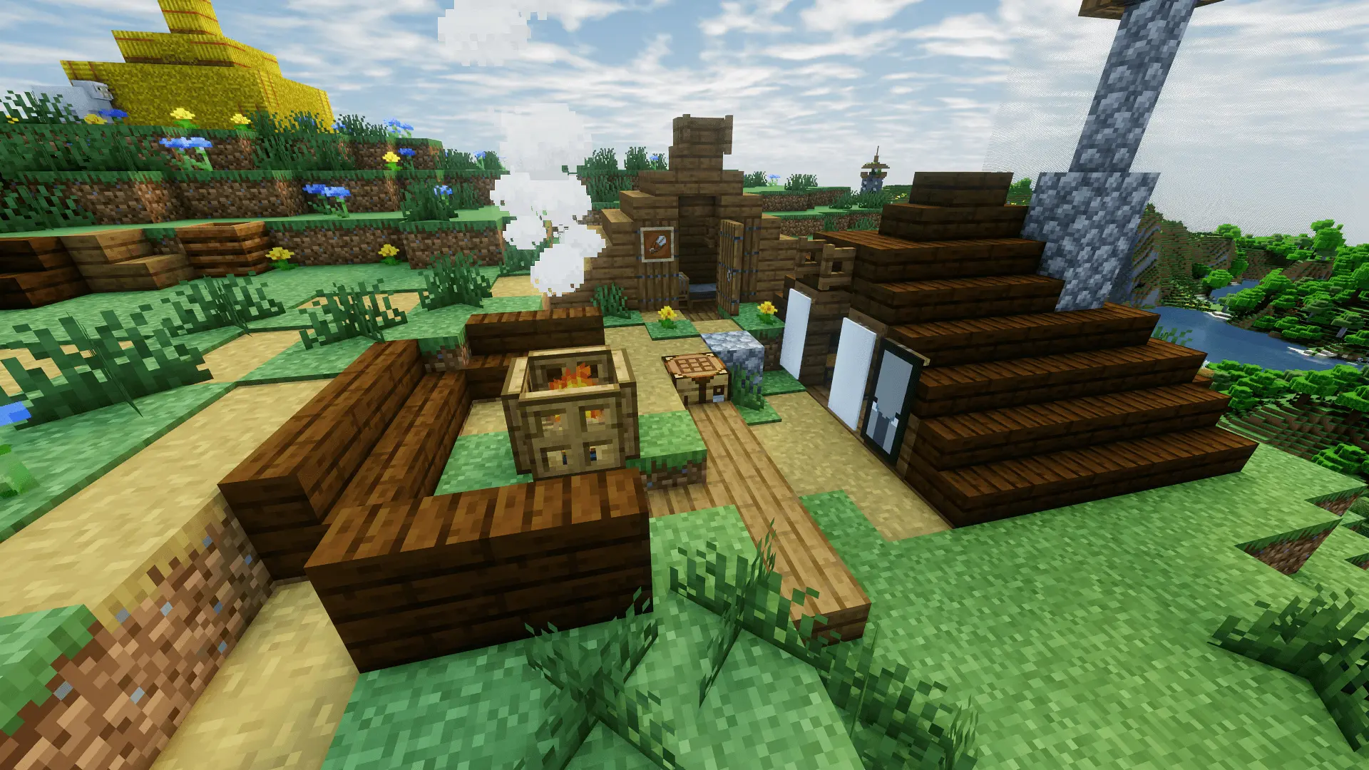 The shepherd’s place also has kolyby – compact and modest housing with a campfire in front of it. This is where the shepherds rest