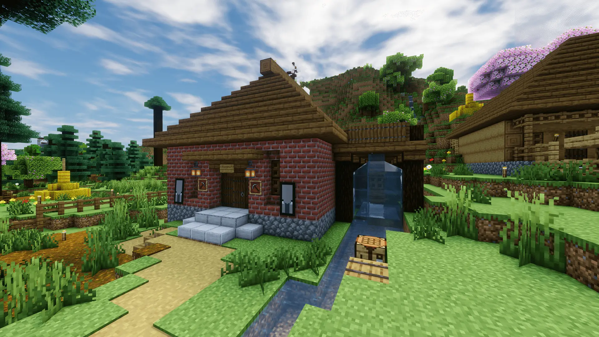 The hamora (forge) is the workplace of the smithy; it is powered by a water mill